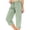 Mint Green, variant on Capri Pants for Women Summer Quick Dry Drawstring Cargo Capris Outdoor Golf Hiking Pants with Pockets, S
