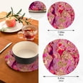 thumbnail image 3 of SKYSONIC Marble Swirl Texture Pot Holders Trivets, 2 Pcs Heat Resistant Trivets,Colorful Cotton Thread Weave Mats for Hot Pads Pans Pot Bowl Teapot for Kitchen Decor, 3 of 7