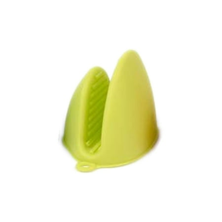 

2Pairss Silicone Gloves Heat Insulation Anti-slip Baking Oven Mitten Microwave Oven Hand Clip Green