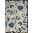 thumbnail image 2 of Nourison Aloha Indoor/Outdoor Natural/Blue 6' x 9' Area Rug, (6x9), 2 of 9