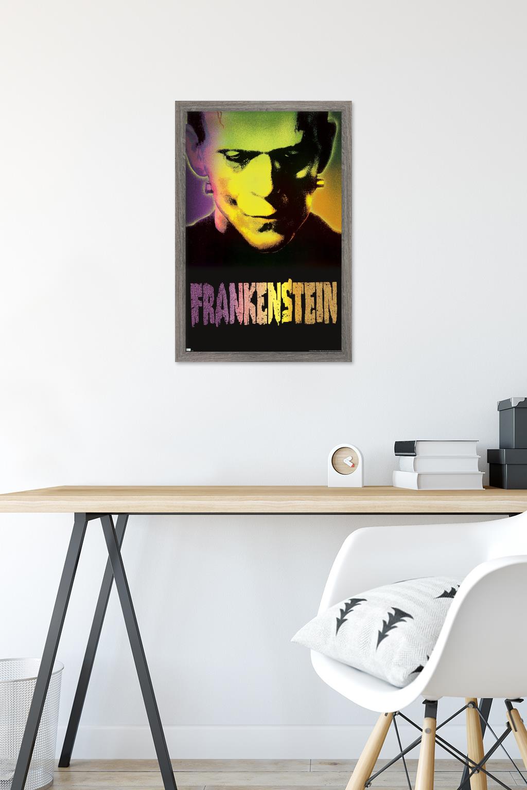 Frankenstein - Close-Up Wall Poster, 14.725" x 22.375" Framed