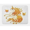 thumbnail image 1 of Unicorn Bath Mat, Exquisite Vivid Hair Cute Unicorn with Fairies Imaginary Legendary Creature Art Print, Non-Slip Plush Mat Bathroom Kitchen Laundry Room Decor, 29.5 X 17.5 Inches, Multi, Ambesonne, 1 of 2