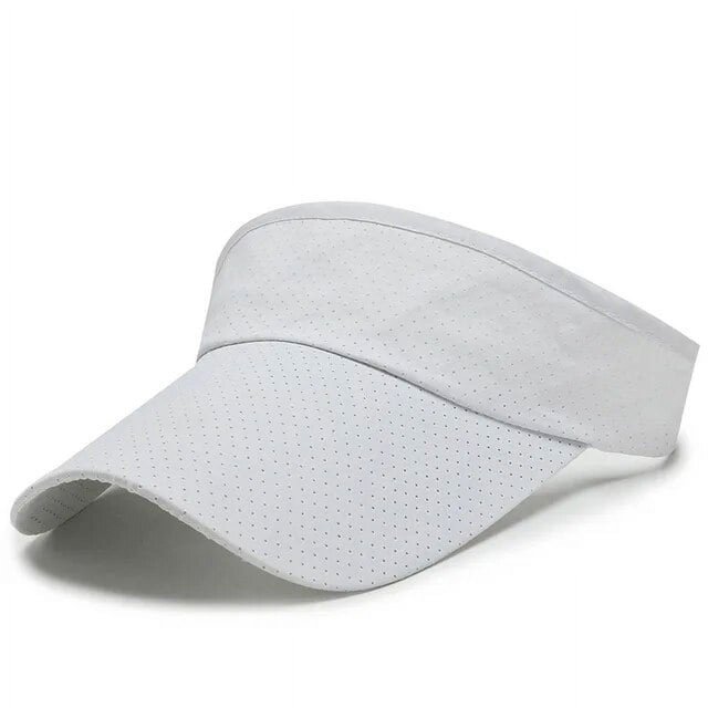 LinYooLi Summer Breathable Air Sun Hats Men Women Adjustable Visor UV Protection Top Empty Solid Sports Tennis Golf Running Sunscreen Cap