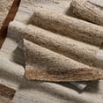 thumbnail image 5 of TOWN & COUNTRY TERRA Montana Textured Border Handcrafted 100% Wool Runner Area Rug, Ivory/Beige, 2'5"x7", 5 of 9