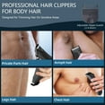 thumbnail image 2 of YOOVEE Professional Body Hair Trimmer – Pubic, Groin, Chest & Underarm Grooming Kit, Cordless Rechargeable Beard Trimmer w/ Adjustable Taper for Men Women, Black Digital Display, 2 of 8