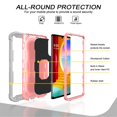thumbnail image 2 of SaniMore for LG Velvet Case with Hidden Bracket Rugged Heavy Duty Protective [Hard PC Back + Silicone Bumper] Shokcproof Anti-drop Tri-layer Hybird Shell For LG Velvet 5G 2020 LM-G900, Gray/Rose Gold, 2 of 7