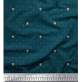 thumbnail image 1 of Soimoi Rayon Crepe Fabric Artistic Flower & Dots Print Fabric by Yard 46 Inch Wide, 1 of 3