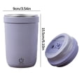 thumbnail image 4 of Stainless Steel Auto-Stir Travel Mug 400ml, USB Rechargeable Mixing Cup for Coffee Protein Shakes & Office Commute, 4 of 4