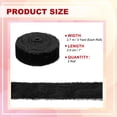 thumbnail image 2 of Uxcell Velvet Ribbon, Handmade Frayed Raw Edge Thick Fringe Ribbon for Gift Wrapping Black, 2 of 6
