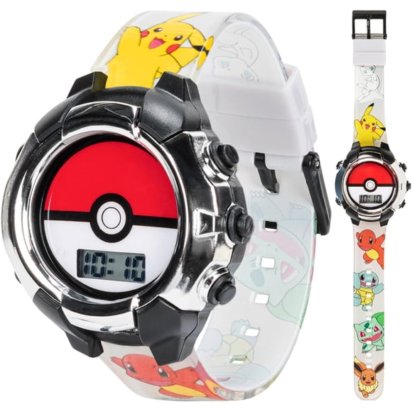 Mira la pantalla LCD digital de Pokeball Pokémon para niños de Accutime