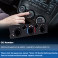 thumbnail image 3 of Placa del Panel de Control del Climatizador A/C Unique Bargains para Toyota 4Runner 2001-2002 Placa Frontal del Aire Acondicionado Número OE: 55519-35340/55519-35370/5551935340, 3 of 7