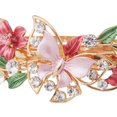 thumbnail image 4 of Lady Rhinestone Hair Clip Flower Decorative Butterfly Hair Clip French Barrette, 4 of 10
