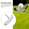 thumbnail image 3 of OULII 1Ensemble Tête de Putting de Golf Argentée avec Forme Plate et Design Sphérique pour Clubs de Golf, 3 of 7