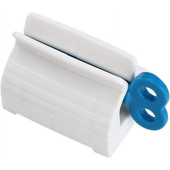 5pcs Durable Bathroom Squeezer Plastic Squeeze Toothpaste Dispenser Tooth Paste Rolling Tube Squeezer 3 Colors (Blue)