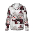 thumbnail image 3 of Kll Christmas Snowman With Hat Print Men'S Women’s Upf 50+ Sun Protection Outdoor Hoodie Jacket Long Sleeve Fishing Hiking Performance Shirt- 3x-Large, 3 of 8