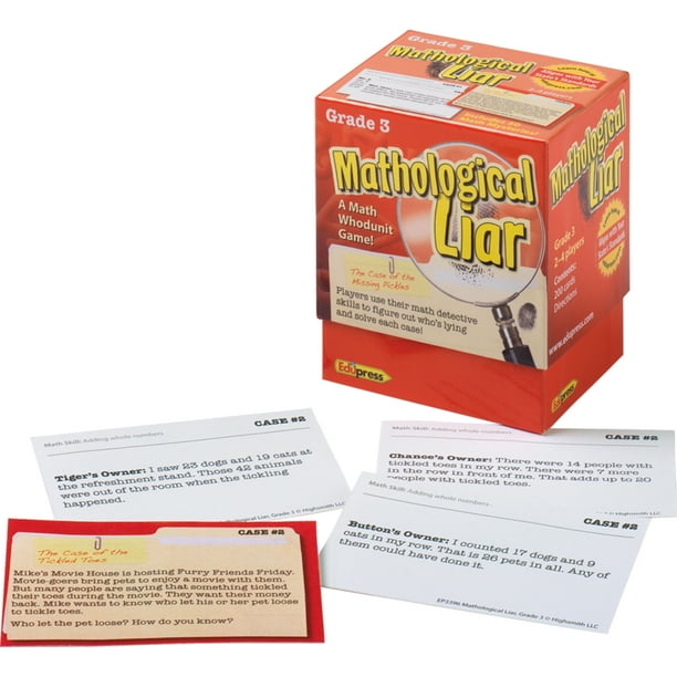 Edupress Mathological Liar Game Grade 3 Walmart Com Walmart Com Edupress Mathological Liar Game Grade 3 Walmart Com Walmart Com