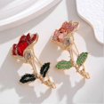 thumbnail image 2 of 2 pcs Crystal Flower Brooch Pins for Women, 2 of 4