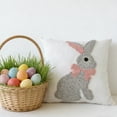 thumbnail image 1 of Hogar y cocina, ropa de cama, cubrecamas, cubrecamas y juegos, decoración de fiesta de conejos de Pascua, cojín para mesa de comedor, para uso doméstico, sofá, sala de estar, ropa de cama, funda de a, 1 of 6