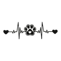 Unique Bargains Reflective Bumper Decal Reflective Black Square Cat Paw Prints Pattern Reflective Car Sticker Personalized Decoration Vehicle Body or Door or Window