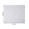 thumbnail image 3 of Efavormart 10 Pack | 40 Sq Ft 3D White Foam Self Adhesive Wall Panels for Interior Wall Decor, TV Wall, Bathroom, Kitchen, Living Room Home Decoration - Alligator Skin Style, 3 of 11