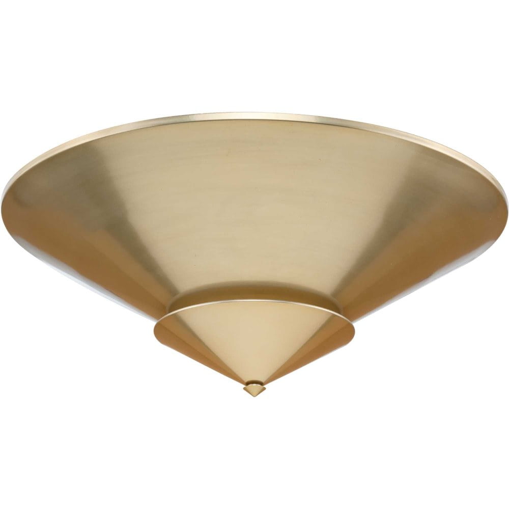 Progress Lighting Pinellas 4-Light Close-to-Ceiling Softgold Steel Fixture with White Plaster Shade