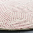 thumbnail image 4 of SAFAVIEH Abstract Brock Geometric Area Rug, Pink/Ivory, 6' x 6' Round, 4 of 12
