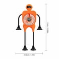 thumbnail image 4 of THOPBPRK Desk Fan, Personal Table Fan with StrongAirflow & Rechargeable Battery, Creative fan with FlexibleBendable 4-Legs Structure & Silicone Sucker for Bedroom Home , 1Pcs Orange, 4 of 7