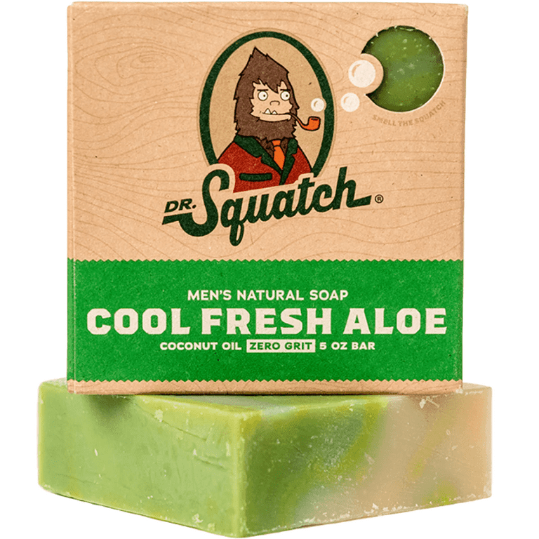 Dr. Squatch Natural Bar Soap, Cool Fresh Aloe, 5 oz 