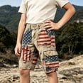 thumbnail image 6 of FUZHIQ Distressed Ripped Boy's Cargo Shorts 250th Anniversary Vintage Tactical Summer Shorts with Pockets,13-14 Years, 6 of 6