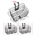thumbnail image 3 of ebike Bike Basket Front/Rear Folding Bicycle Basket with Removable Liner PU Bag, 3 of 12