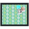 thumbnail image 2 of PinPix 15x12 Custom Cork Bulletin Board Floral Green Leaf Poster Board Has a Fabric Style Canvas Finish, Framed in Floral Green Leaf, by ArtToFrames (PinPix-554), 2 of 6