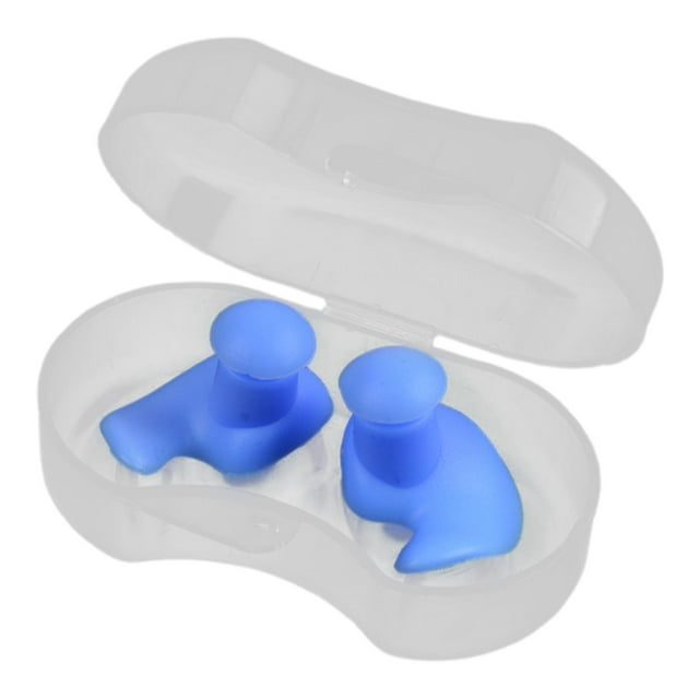 Almencla Swimming Earplugs Reusable Ear Protection for Water Sports Surfing Men Women Blue