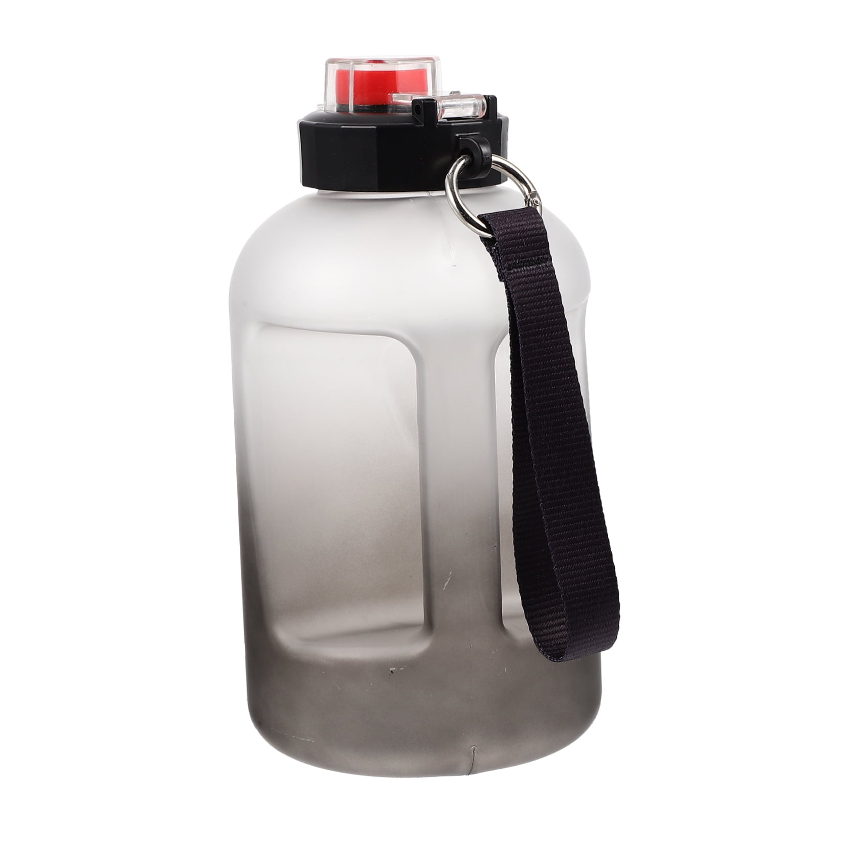 ETHZZLE Portable Black Gradient Water Bottle with Leakproof Lid, Workout Hydration Bottle for Daily Use