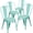 Mint Green, variant on Flash Furniture Mint Green Metal Indoor-Outdoor Sta,PK4 4-ET-3534-MINT-GG
