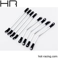 thumbnail image 1 of Hot Racing HRARCS8000P08 Silver Dress Up Link Set with Wraith & Ridgecrest Spare Parts Kit, Silver, 1 of 4