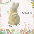 thumbnail image 6 of nvzhuang Easter Flocked Bunny Ornament Foam Moss Bunny Figurines for Desktop Yard Home Holiday Decor, 6 of 7