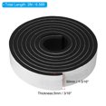 thumbnail image 2 of Uxcell Weather Stripping for Doors, 1 Roll 1-3/16" W x 3/16" T Foam Seal Tape Insulation Strip Black(6.56 Ft Length), 2 of 5