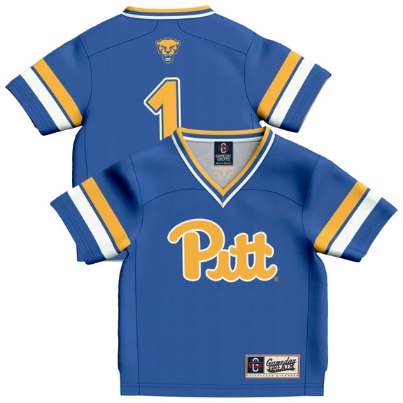 Infant GameDay Greats #1 Royal Pitt Panthers Collegiate Football Fashion Jersey