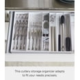 thumbnail image 3 of Yamazaki Home Cutlery Organizer - Three Styles, White, ABS Plastic, Expandable I, Adjustable, Expandable, No Assembly, 3 of 7
