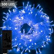Indoor Christmas String Lights 66ft 200 LED Christmas Tree Lights Plug in 8 Modes Waterproof Twinkle Fairy Lights with Memory UL Certified Power Supply for Christmas Indoor Decor (Multicolor)