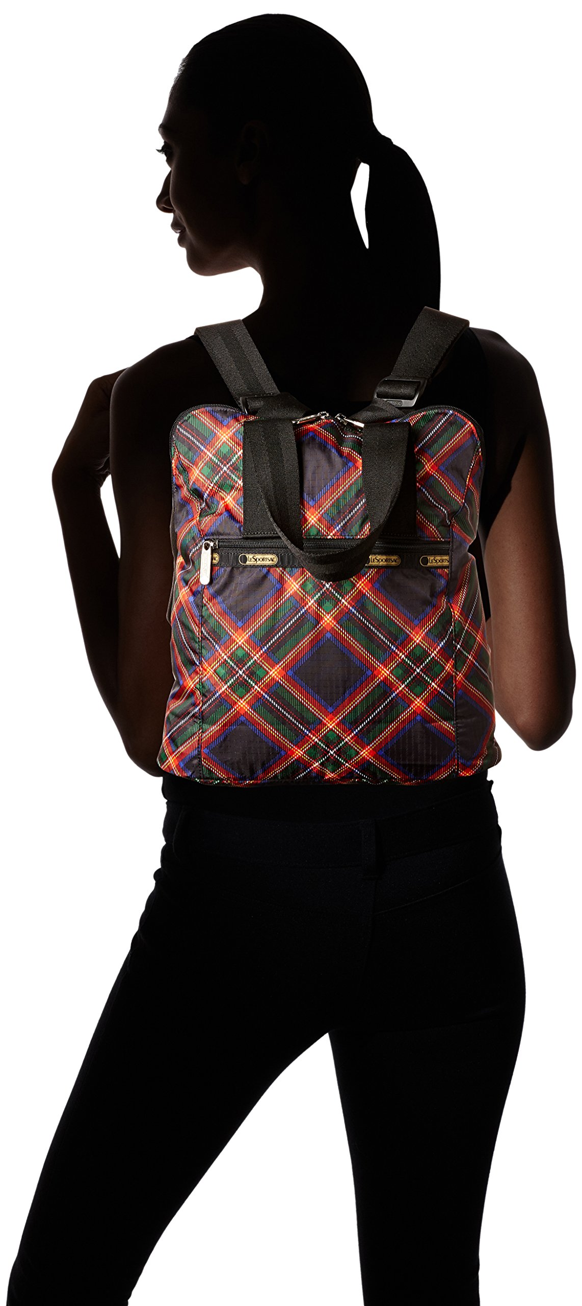 Everyday Backpack (Cozy Plaid Black) - image 3 of 4