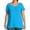 Blue, variant on XVJRHAK Oversized Tees Women's Plus Size Summer Solid Multi Color Slub Crochet Trim Tunic Top Short Sleeve(Black,XXXXL)