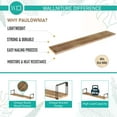 thumbnail image 6 of Wallniture Avila Rustic Floating Shelves for Kitchen Wall Mounted Utility Storage Rack Shelf with Brackets, Natural Burned, Set of 4, 6 of 14