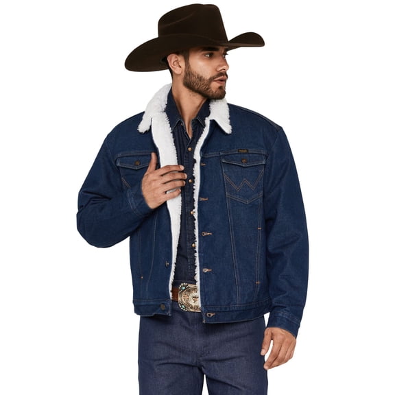 Wrangler Men's Sherpa Lined Denim Jacket - 74255PW