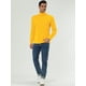 thumbnail image 4 of CamisePaHombres De Mangas Largas Cuello De Cisne Ajuste Delgado Casual Amarillo 56, 4 of 7