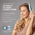 thumbnail image 2 of Dispositivo para el crecimiento del cabello HairMax Ultima 9 Classic LaserComb, 2 of 8