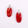 thumbnail image 2 of Resin Oval Turquoise Stone Leopard Geometric Dangle Earrings Women Jewelry, 2 of 9