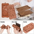thumbnail image 3 of Chocolate Bar Molds, Break-Apart Chocolate Molds,Small Break Apart Chocolate Molds Non-Stick Reusable DIY Baking Molds Candy Protein & Energy Bar Moulds Pack of 2, 3 of 5