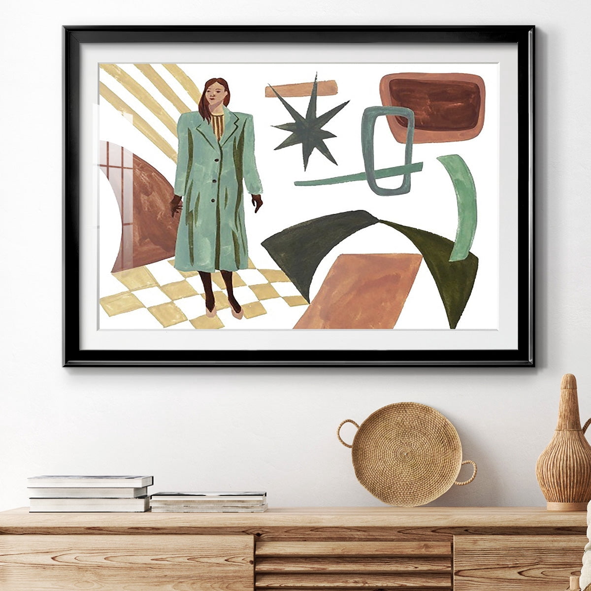 Vintage Vibes II Premium Framed Print - Ready to Hang