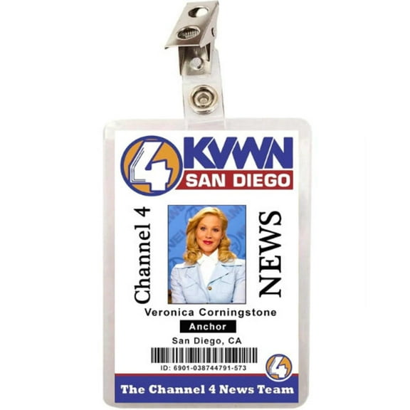 Anchorman Veronica Corningstone ID Badge Name Tag